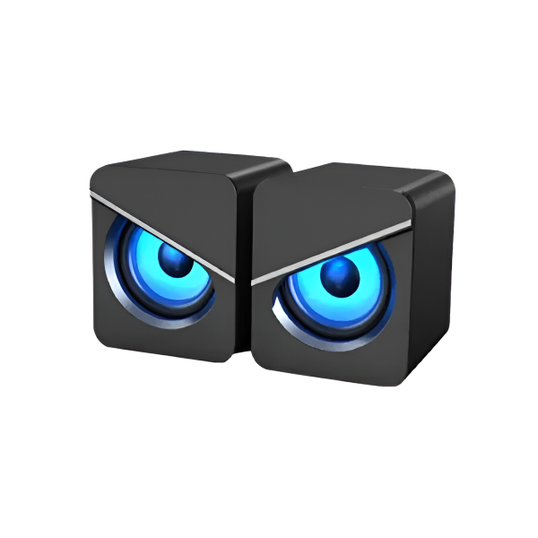 Havit SK717 USB Black Speaker with LED Backlit