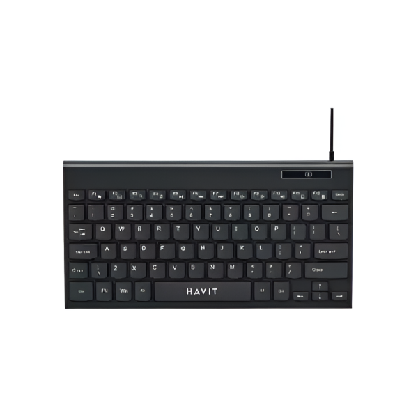 Havit KB224 Wired Black Mini Multimedia Keyboard with Bangla