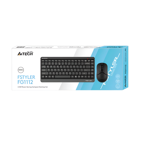A4TECH FG1112 Black Wireless Keyboard & Mouse Combo With Bangla - Image 3