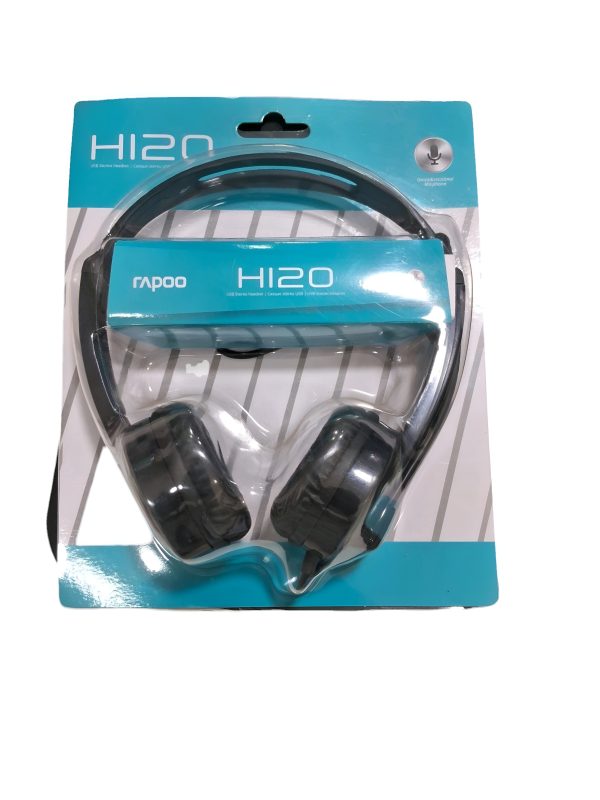 Rapoo H120 USB Black Wired Stereo Headphone - Image 4