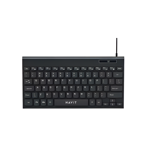 Havit KB224 Wired Black Mini Multimedia Keyboard with Bangla - Image 2