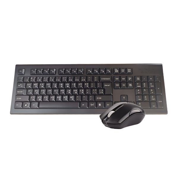 A4TECH 3000N Black Wireless Keyboard & Mouse Combo with Bangla - Image 2