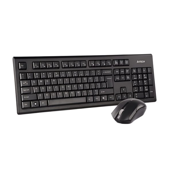 A4TECH 3000N Black Wireless Keyboard & Mouse Combo with Bangla