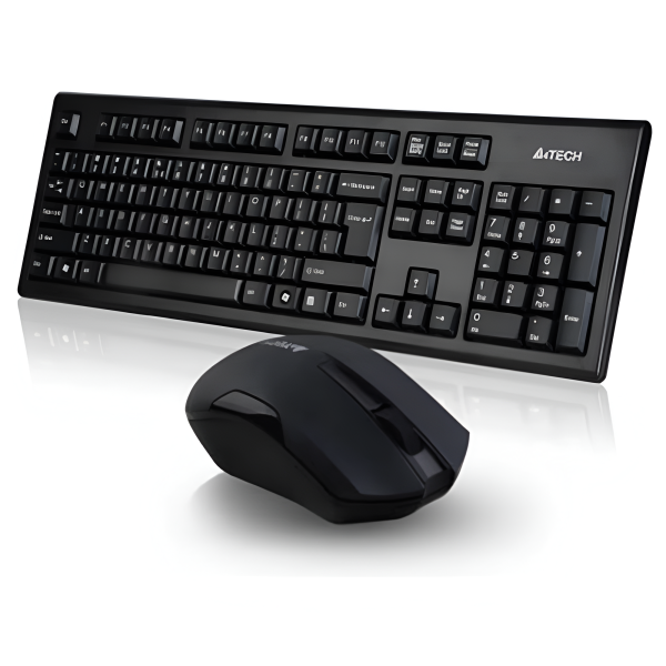 A4TECH 3000N Black Wireless Keyboard & Mouse Combo with Bangla - Image 3