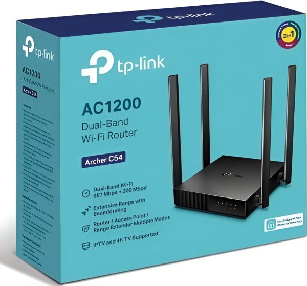 TP-Link Archer C54 Ethernet Dual-Band AC1200 Mbps Wi-Fi Router - Image 2
