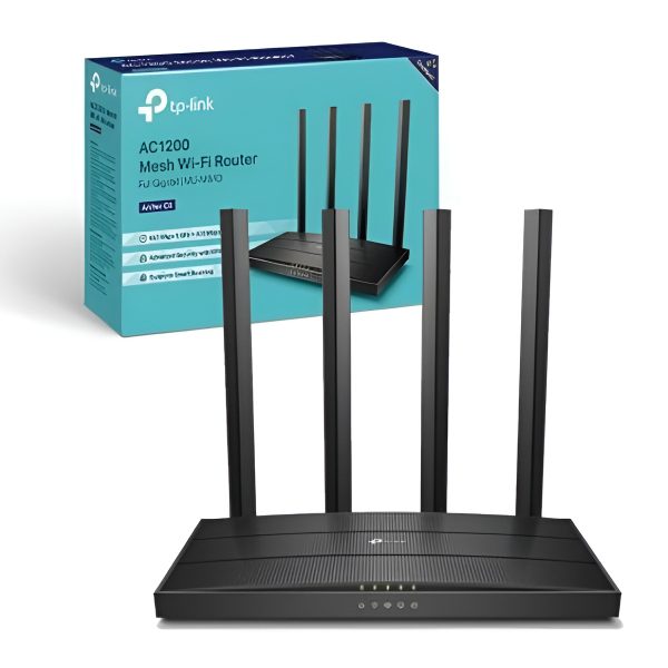 TP-Link Archer C6 V4.0 AC1200 Mbps Gigabit Dual-Band Wi-Fi Router - Image 5