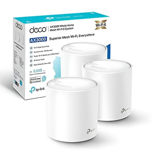 TP-Link Deco X50 AX3000 Dual Band Mesh (3-Pack) Router - Image 3