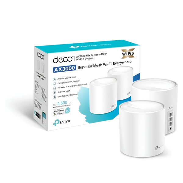 TP-Link Deco X50 AX3000 Dual Band Mesh (2-Pack) Router - Image 3