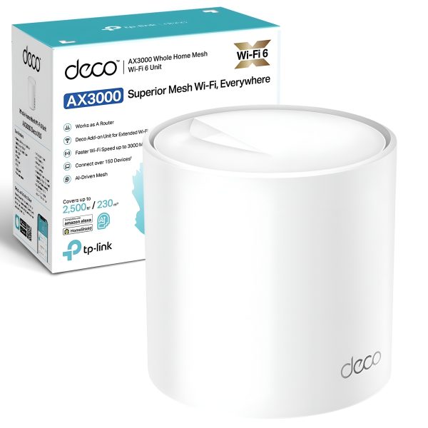 TP-Link Deco X50 AX3000 Dual Band Mesh (1-Pack) Router - Image 3