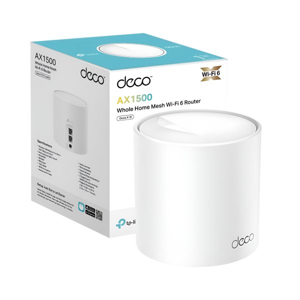 TP-Link Deco X10 AX1500 Dual Band Mesh (1-Pack) Router - Image 2