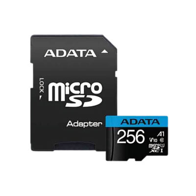 ADATA Premier 256GB MicroSDXC/SDHC UHS-I Class 10 V10 Memory Card with Adapter