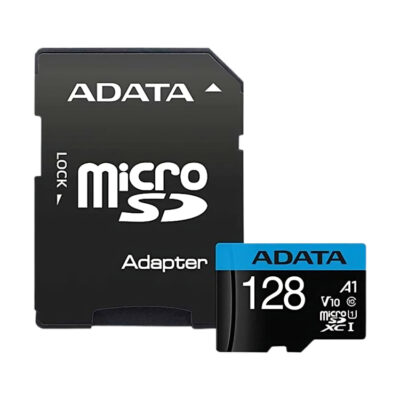 ADATA Premier 128GB MicroSDXC/SDHC UHS-I Class 10 V10 Memory Card with Adapter