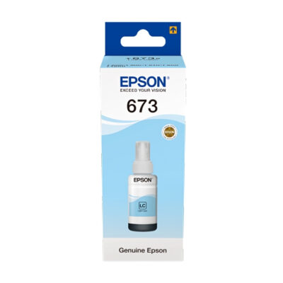 Epson 673 Light Cyan Ink Bottle
